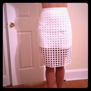 White Banana Republic skirt